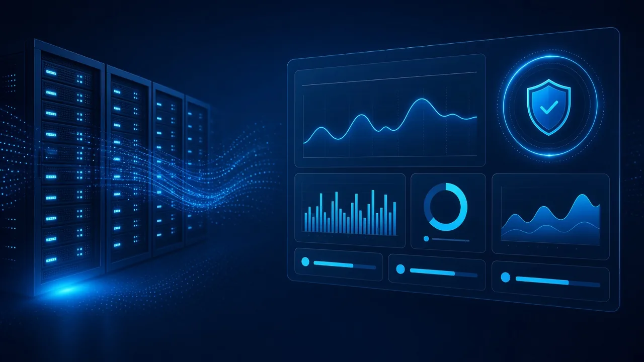 Dashbord for nettstedsdrift med backup og overvåking – IMET i Agder
